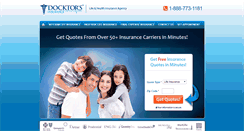 Desktop Screenshot of docktorsinsurance.com