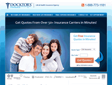 Tablet Screenshot of docktorsinsurance.com